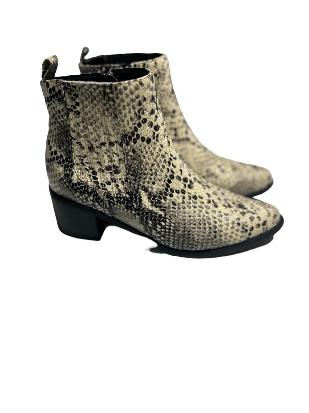 Blondo Elvina Waterproof Faux Snakeskin Booties 7